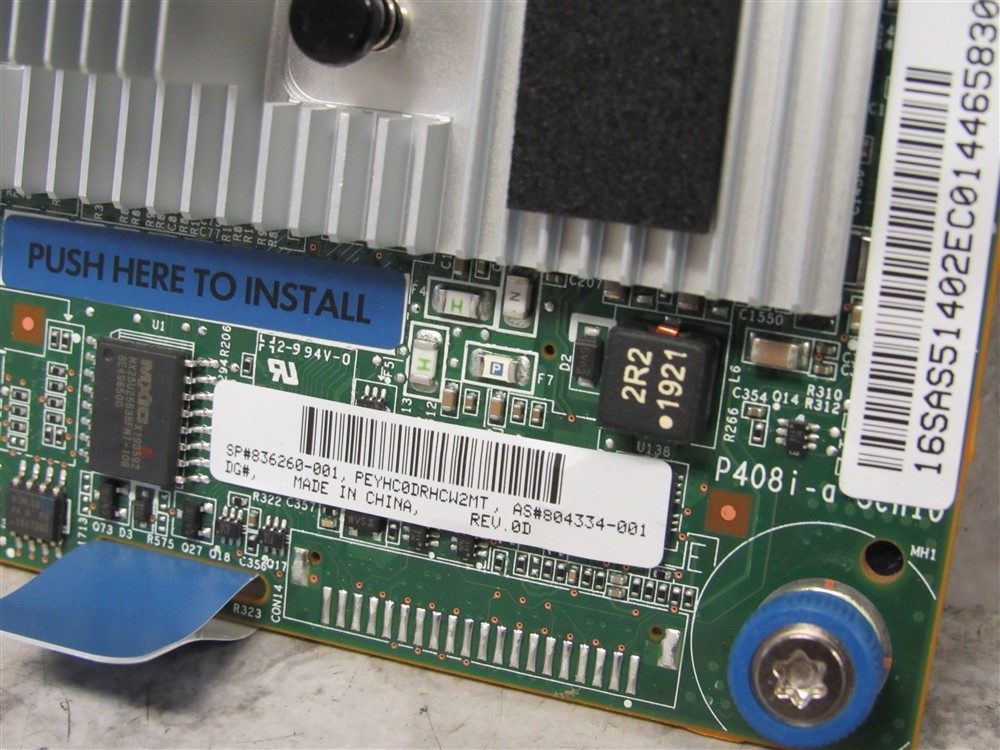 804331-B21 HP P408I-A GEN10 2GB CACHE 12G SAS SMART ARRAY CONTROLLER 836260-001