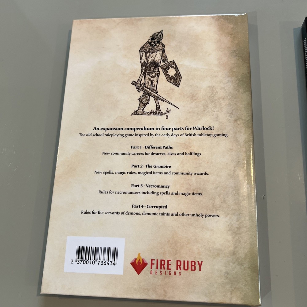 Warlock! RPG Compendium Vol 1, 2 & 3 + Goblin By Fire Ruby Designs BOSR