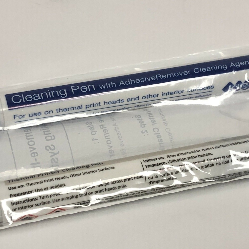 Remove-It Cleaning System for Thermal Printer Print Heads 2 Pens New