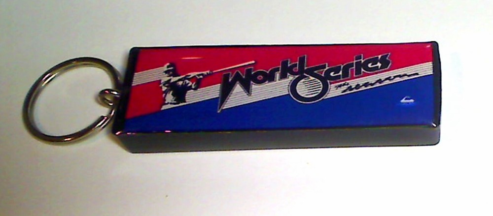 World Series  Arcade Marquee Coin Door accessory Keychain