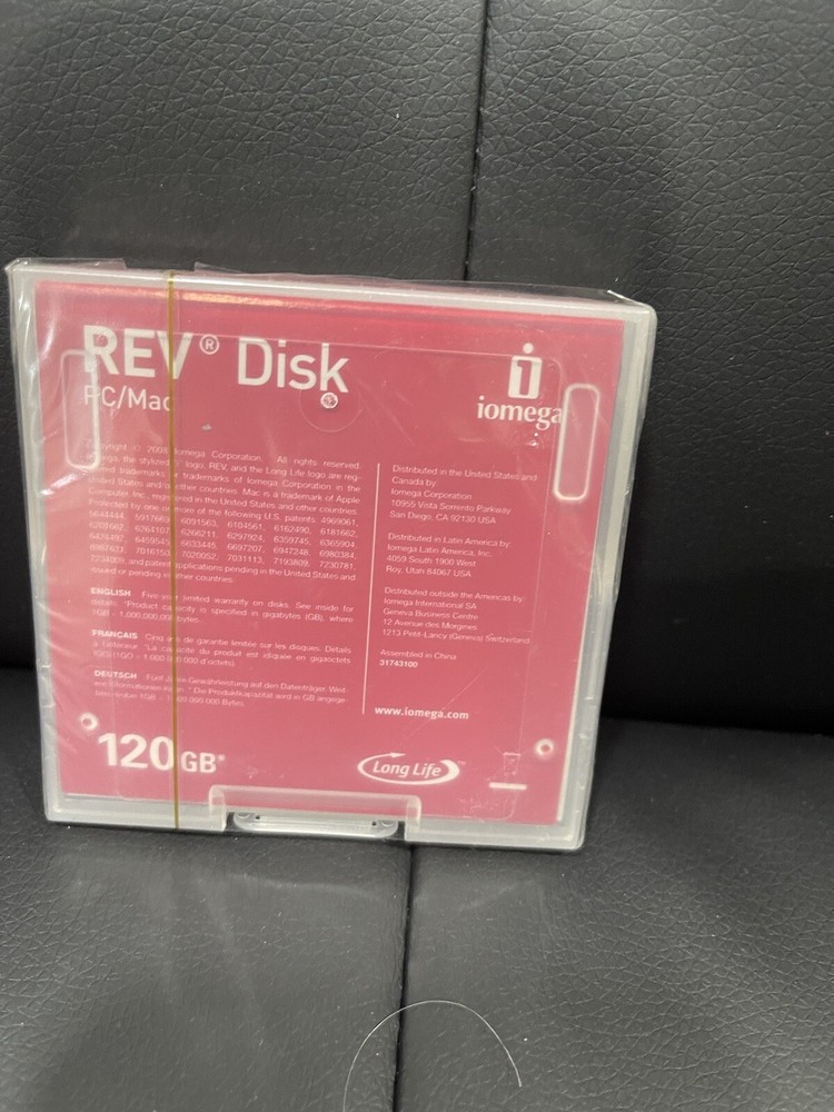 Iomega Rev 120GB Disk/Storage Medium New