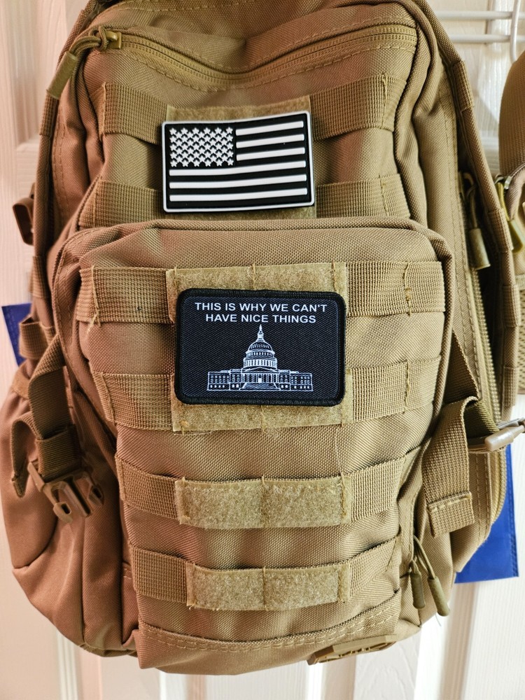 This is why we can't have nice things government 2"x3" hook & loop backing patch