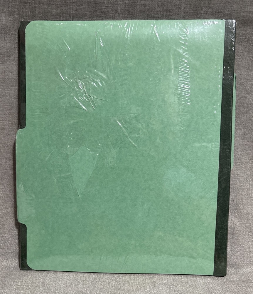 Globe-Weis Durable Pressboard Classification Folders 5-PACK Letter Size GREEN