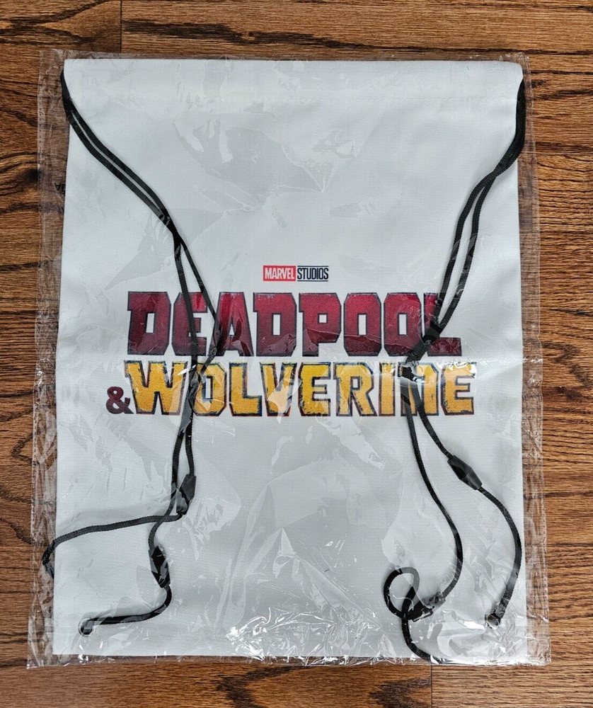 Deadpool & Wolverine Best Friends Drawstring Backpack Bag Marvel Studios New