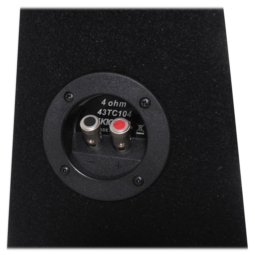 KICKER 43TC104 Comp 10" Subwoofer In Thin Profile Sub Box Enclosure, 4-Ohm