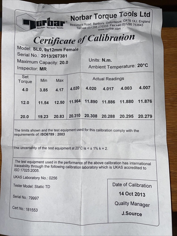 NORBAR 11122 SL0 Torque Handle