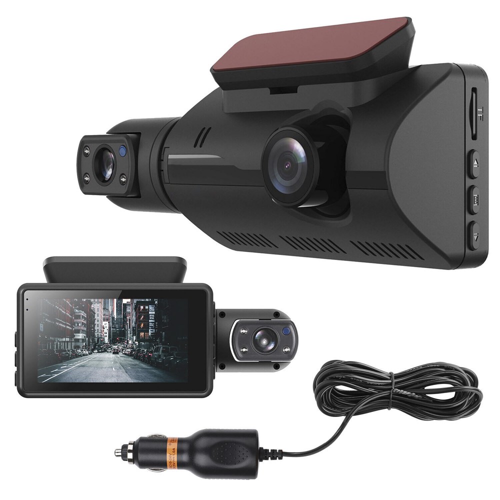 1080P Dual Lens Car DVR Front and Inside Camera G-sensor Video Dash Cam Recorder