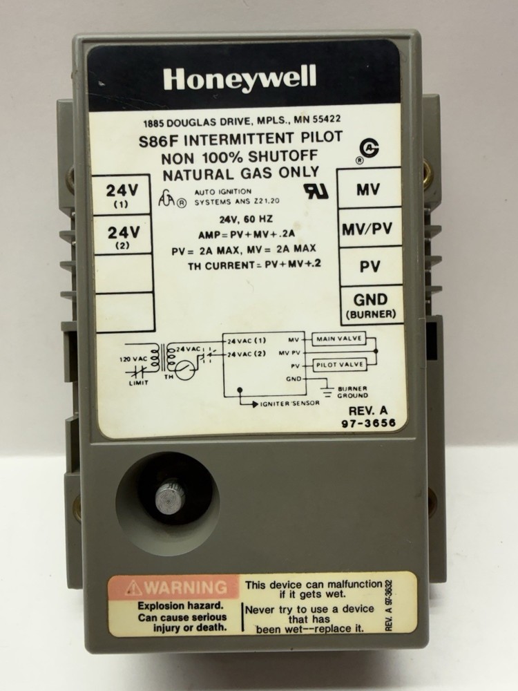 97-3656 Honeywell Intermittent Pilot Control Board