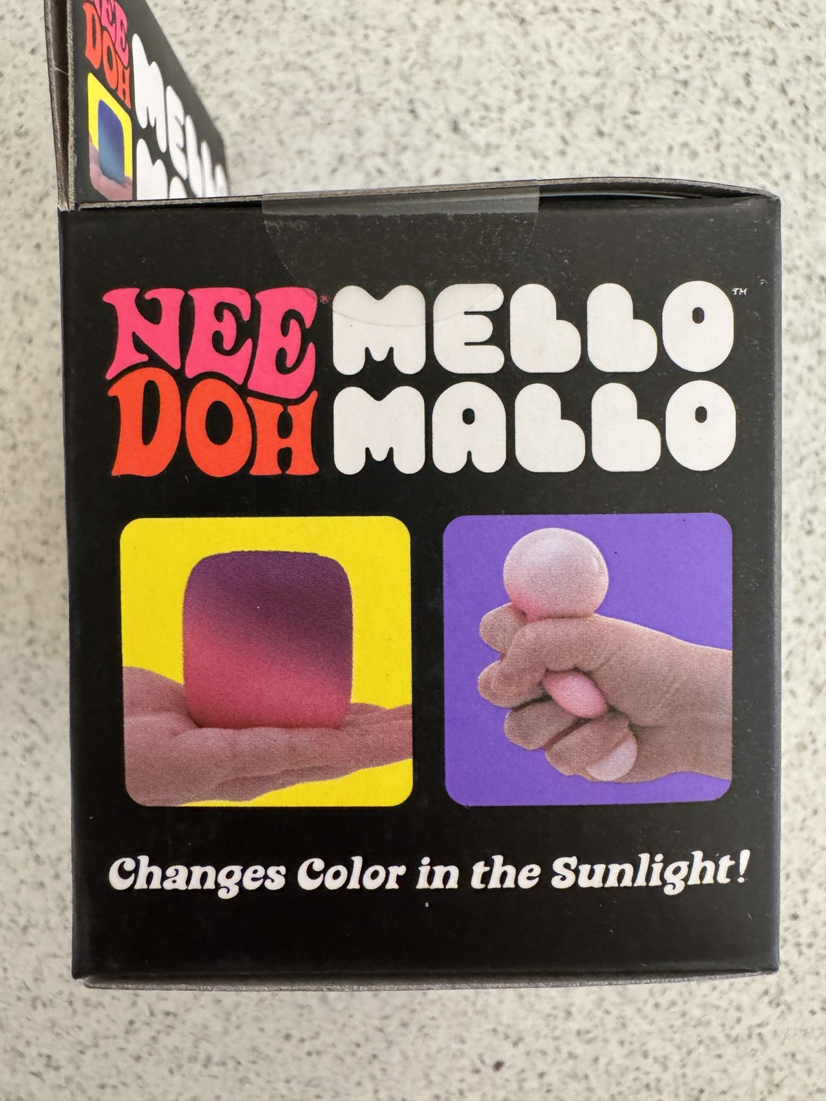 Schylling NeeDoh Mello Mallo Viral TikTok Fidget Toy UV Color Change Pick Color