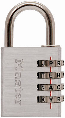 Master Lock 643DWD Aluminum Alpha Luggage Lock - Quantity 4