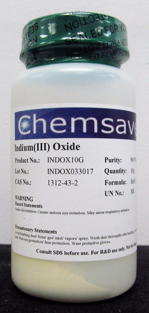 Indium(III) Oxide, 99.97% (Trace Metals Basis), 10g