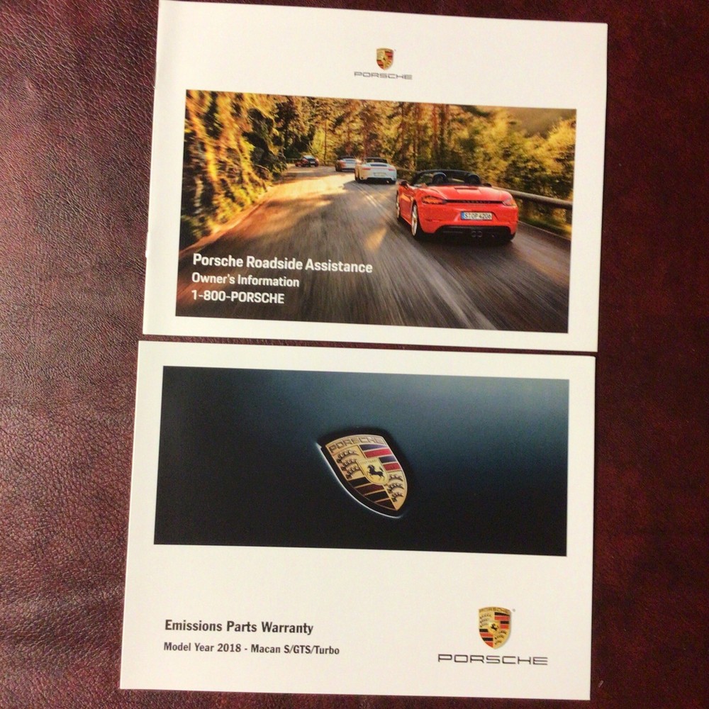 2018 PORSCHE MACAN OWNERS MANUAL BOOKS REF MAINT GUIDE CASE ALL MODELS