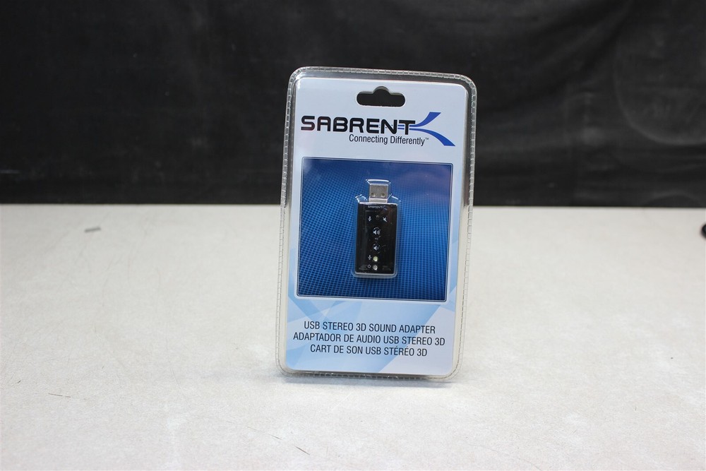 Sabrent USB Stereo 3D Sound Adapter USB-SBCV