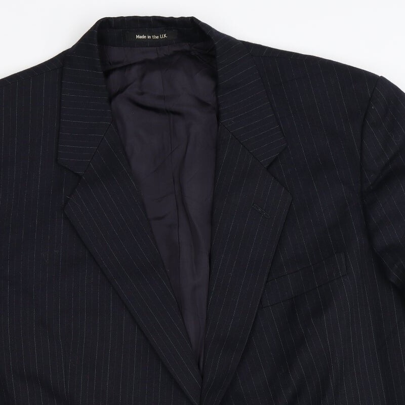 Vintage St Michael Mens Blue Wool Blend Blazer Size 44