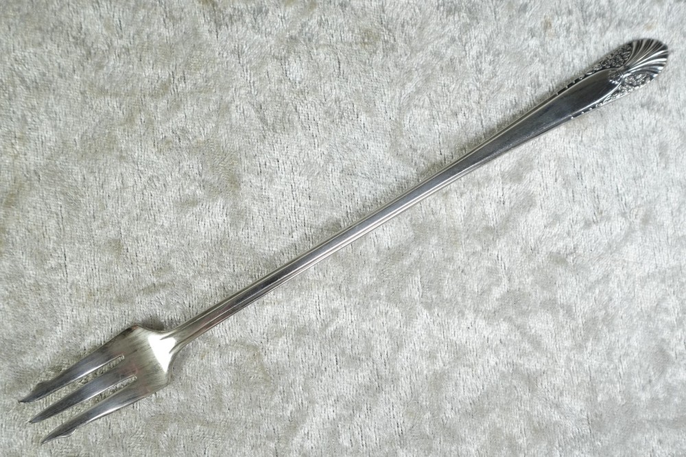 Radiance Pattern Crown Silverplate Flatware I.S. Jelly Server & Cocktail Fork