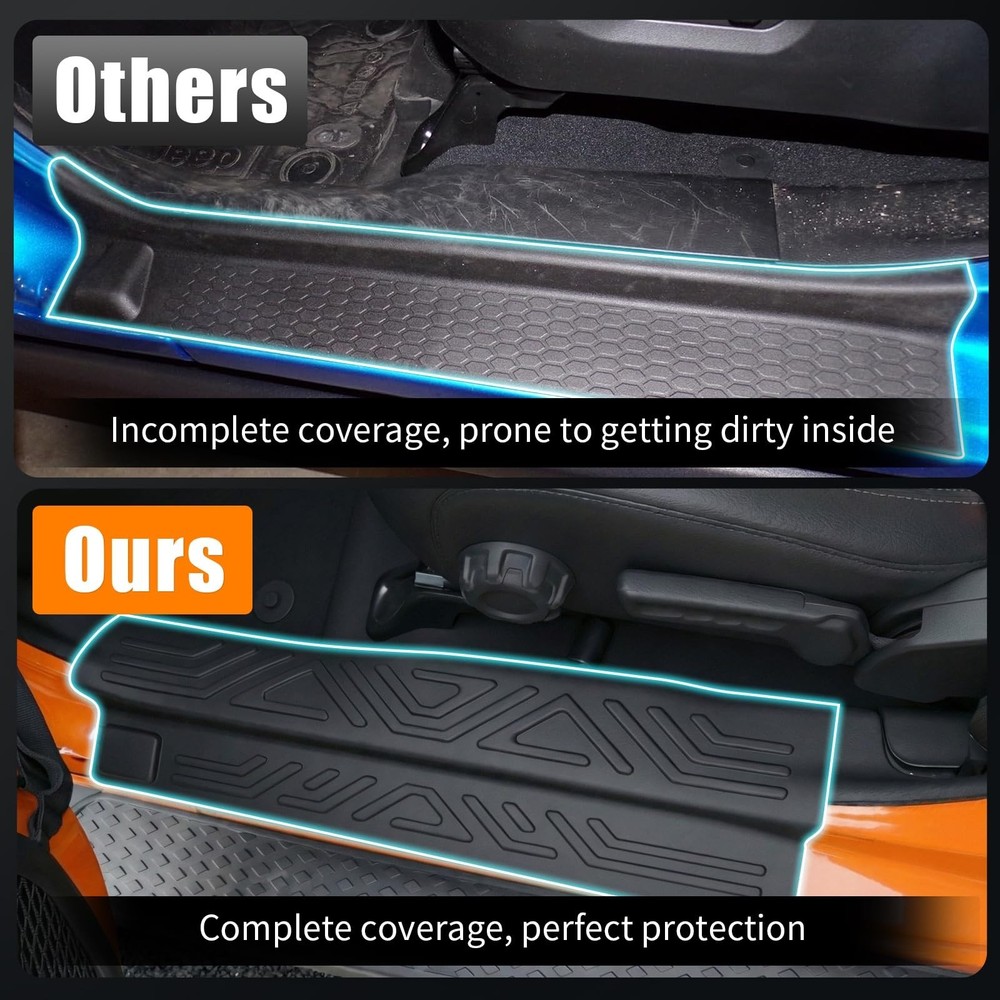 Door Sill Protector Compatible with 2020-2026 Jeep Gladiator JT Full Coverage...