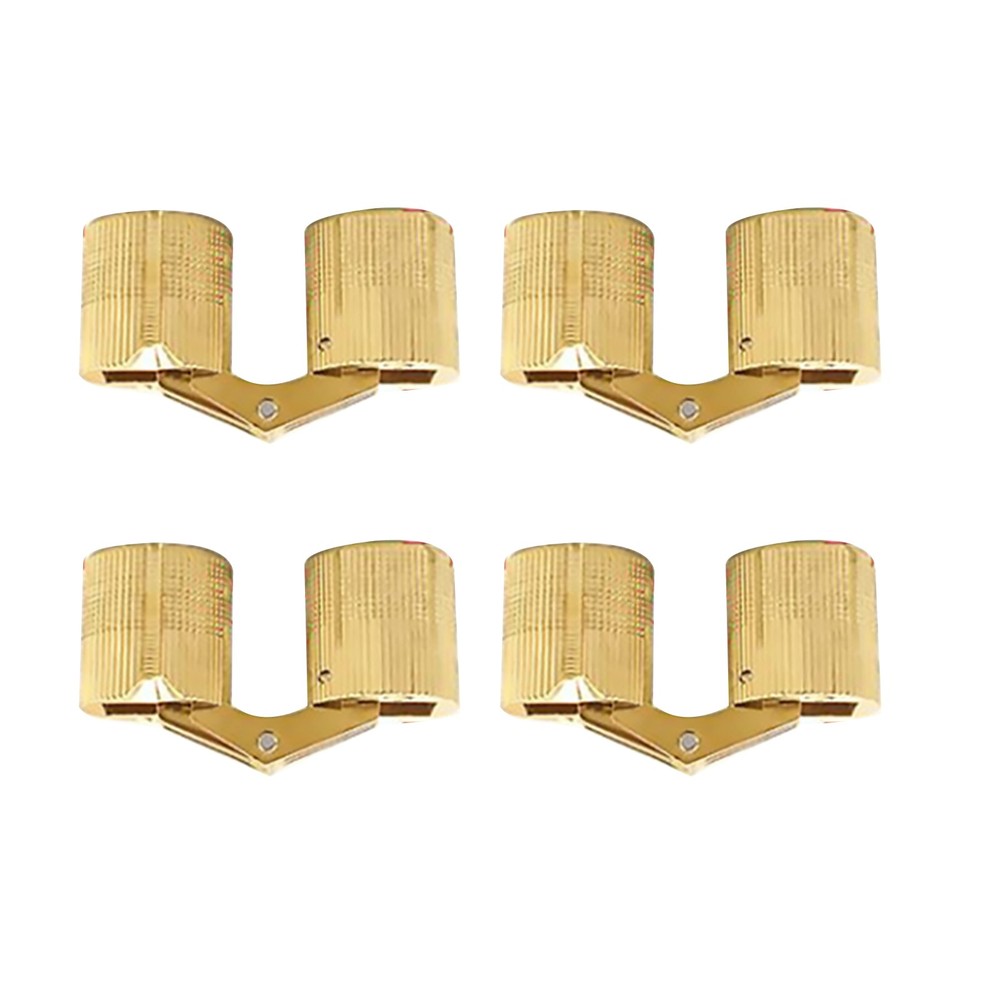 4Pcs 180° Open Angle 12mm Copper Invisible Hidden Hinges For Concealed Worktop