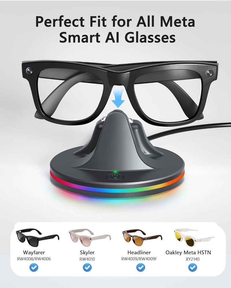 Charging Station for Meta Ray-Ban Glasses