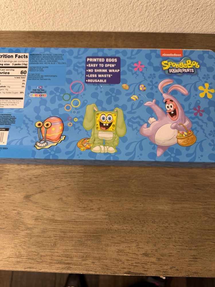 SpongeBob SquarePants Candy Filled Easter Eggs 2025