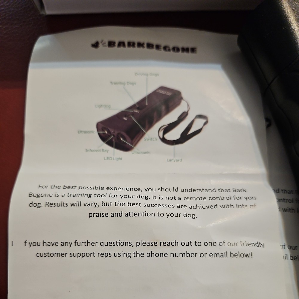 Bark Begone Dog Trainer with Original Box