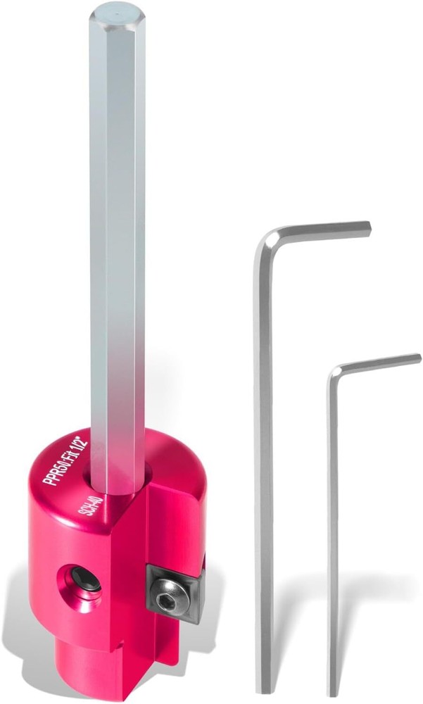 Plastic Pipe Reamer for PVC, CPVC, ABS, with 1/4" Hex Shaft & Carbide Insert