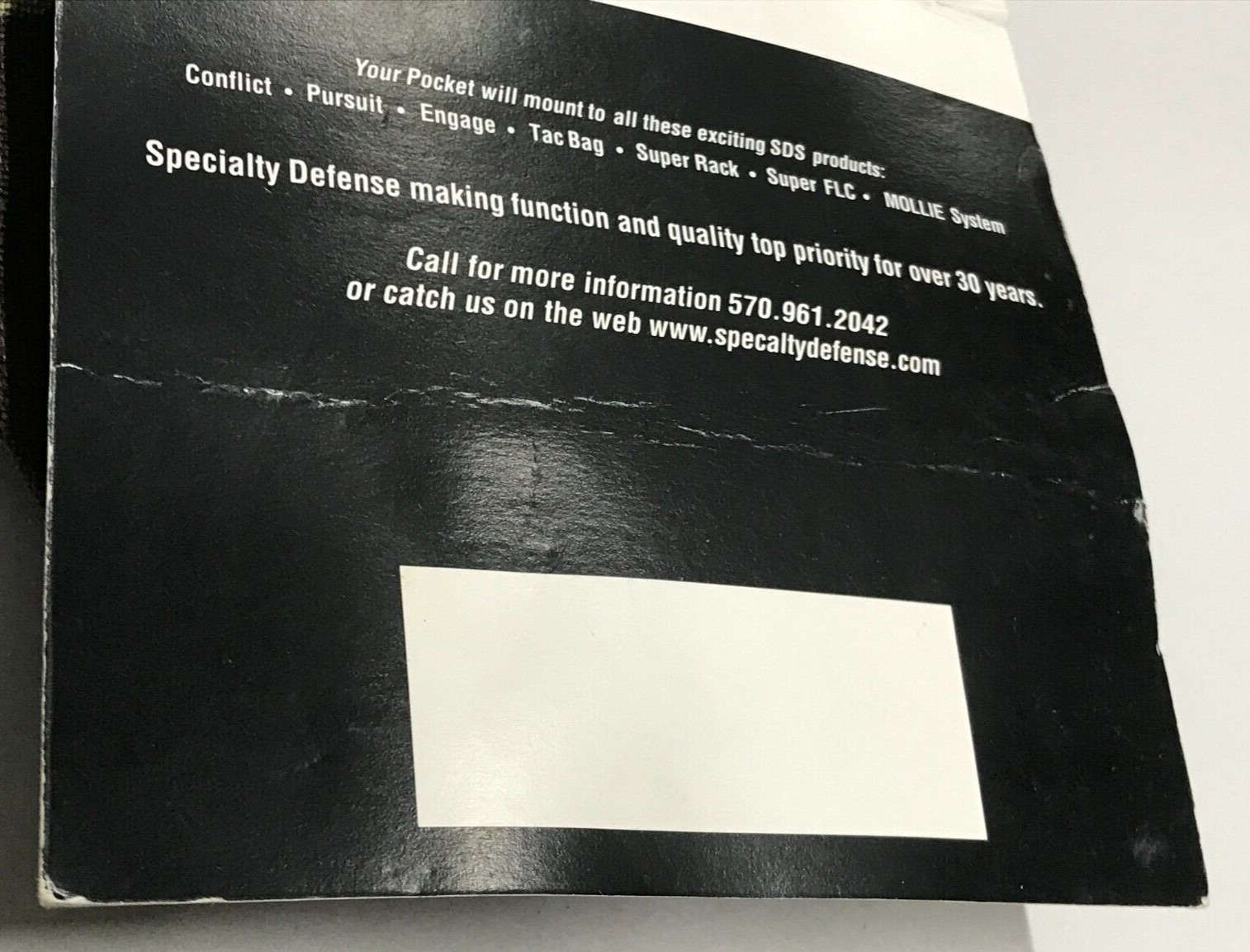 Specialty Defense Systems MOLLE Woodland AN/PRC-126 Radio Pocket Made in Vietnam