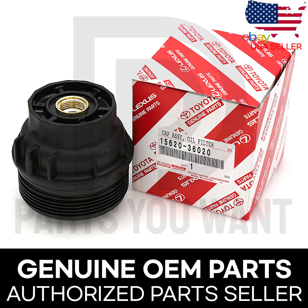 GENUINE OEM Lexus Toyota Engine Oil Filter + Housing Holder + Drain Plug Cap SET