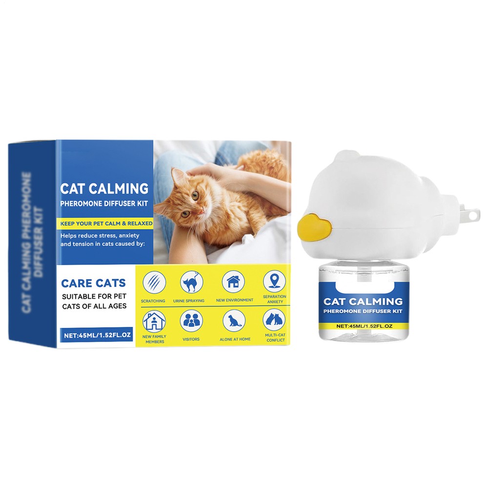 1 Set Cat Calming Diffuser Refill Cat Pheromones, Anxiety&Stress Relief