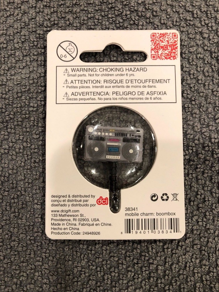 DCI Funky Tech Mobile Device Charm "Boombox" #38341