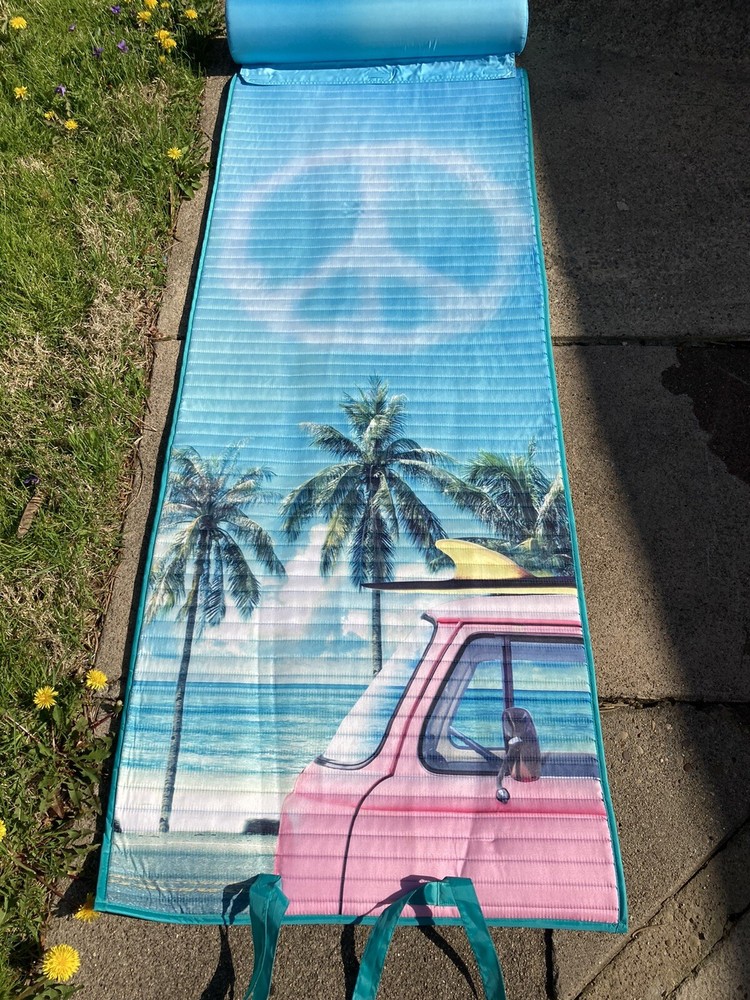PEACE SIGN BEACH SAND MAT. NEW NEVER USED.