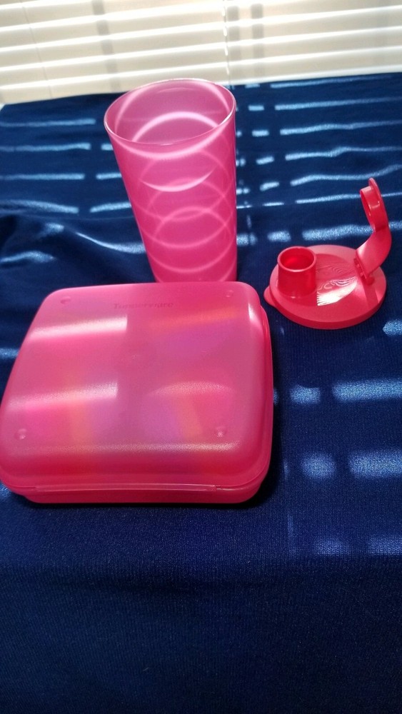 TUPPERWARE Merry Mermaids Pink Lunch Set! Demo model.