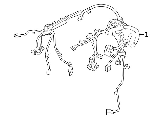 Genuine BMW Wire Harness 61-11-5-A54-936