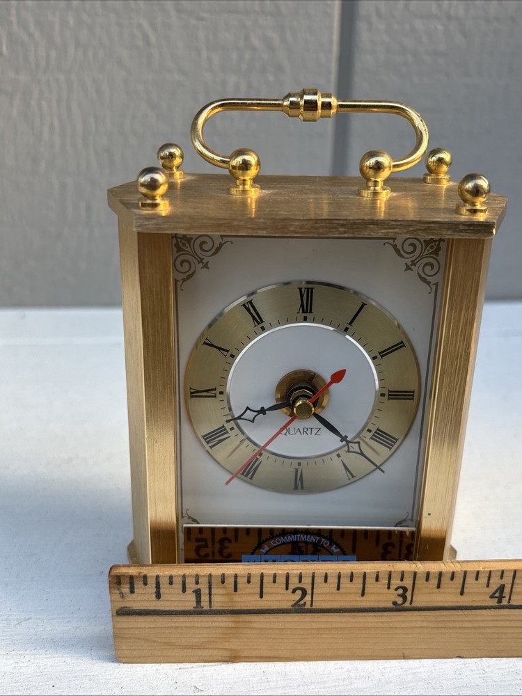 Brass Carriage Clock Honda Employee Desk Clock.