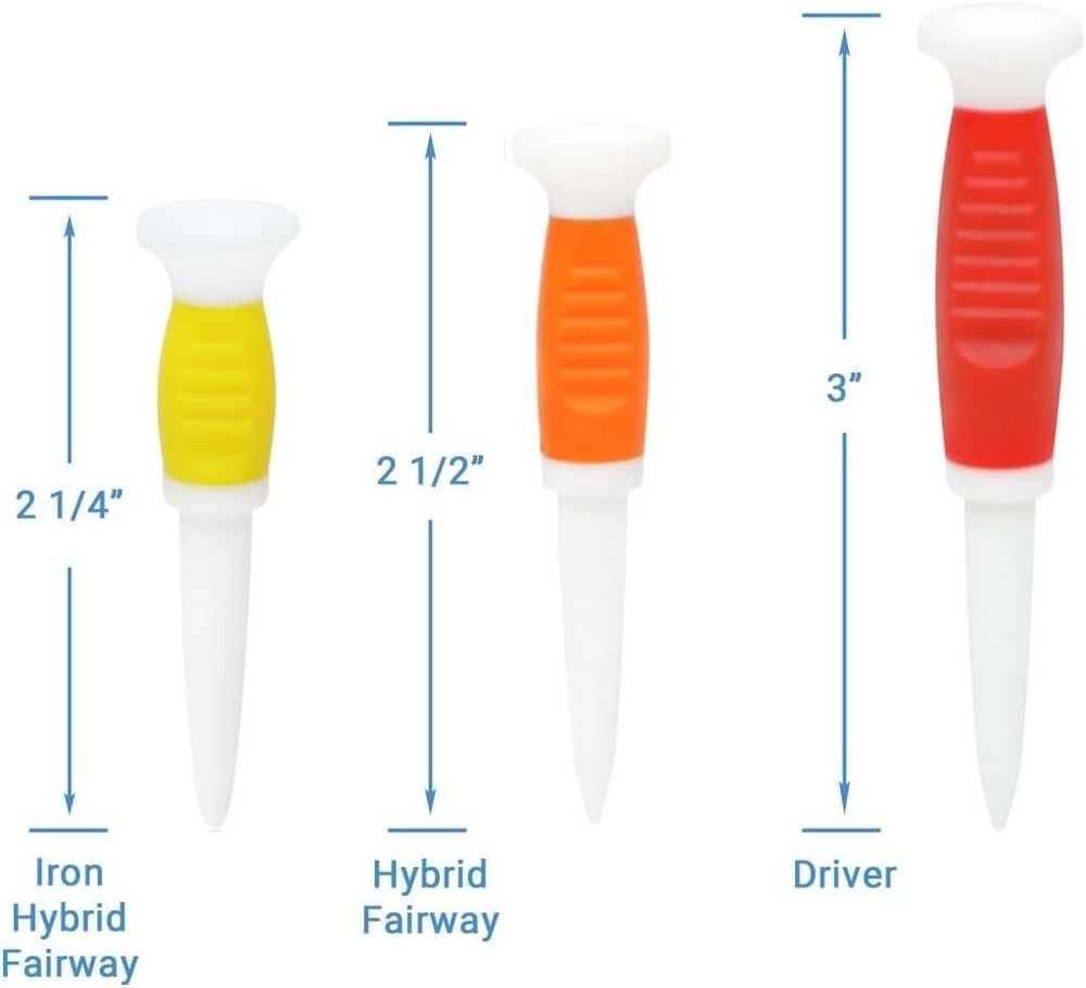 FlexTee Golf Tees 8 Pack | Virtually Unbreakable for Longer Drive & Accuracy NEW