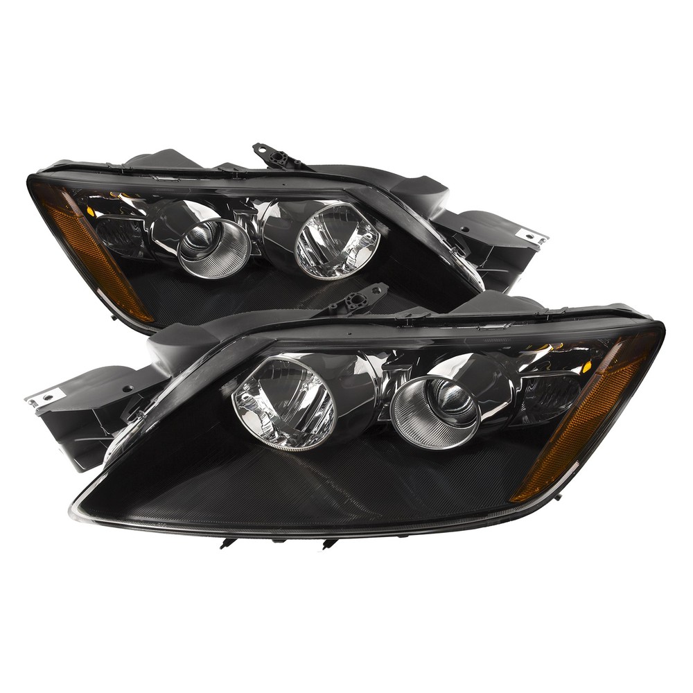 Headlight Pair Halogen Right Passenger Left Driver Fits 07-2011 Mazda CX-7 Black