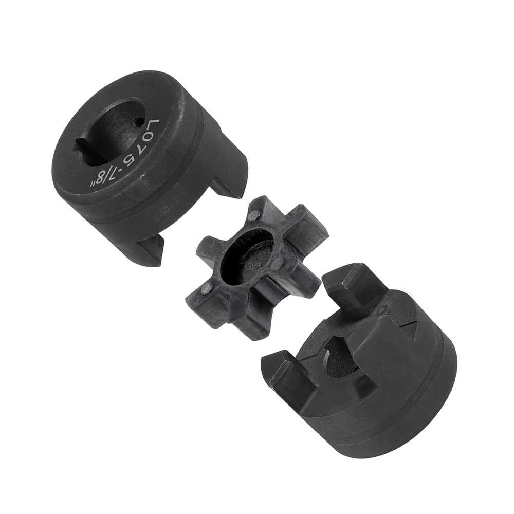 3 PACK 7/8" to 1"L075 Flexible L-Jaw Coupling Coupler Sets