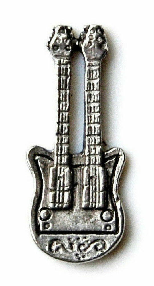 Double Neck Guitar Lapel Pin
