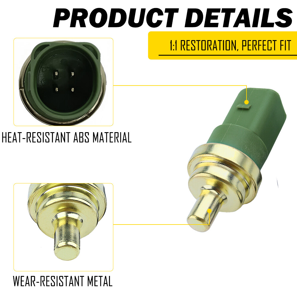 Engine Coolant Temperature Sensor For Volkswagen Jetta Beetle Golf Audi VW