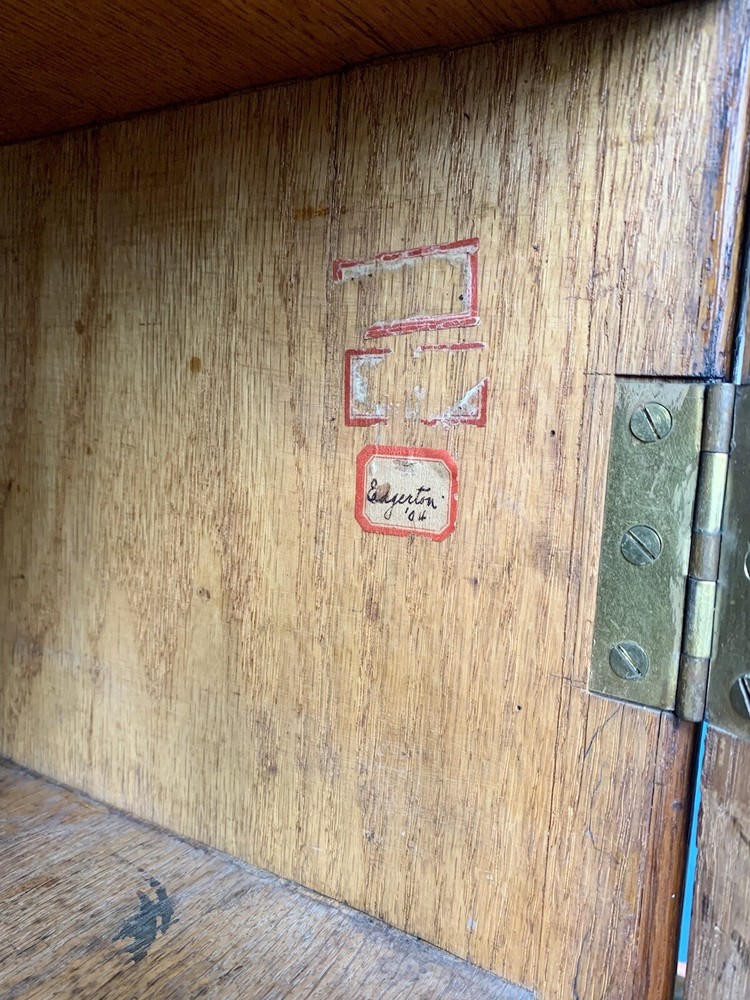 Vintage Wood Lab/Microscope Tool Cabinet