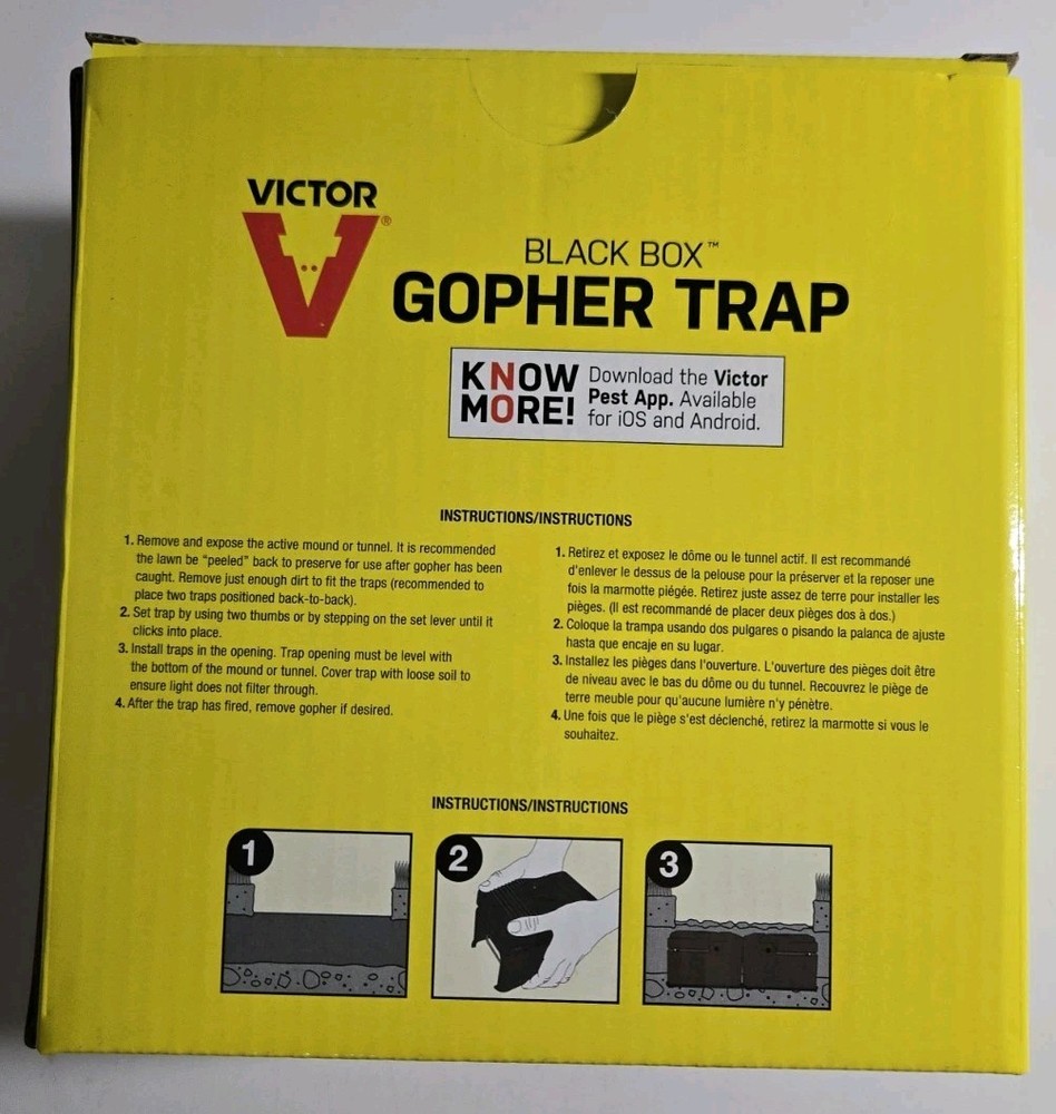 Victor Black Box Gopher Trap 0626 - Easy Set Trap