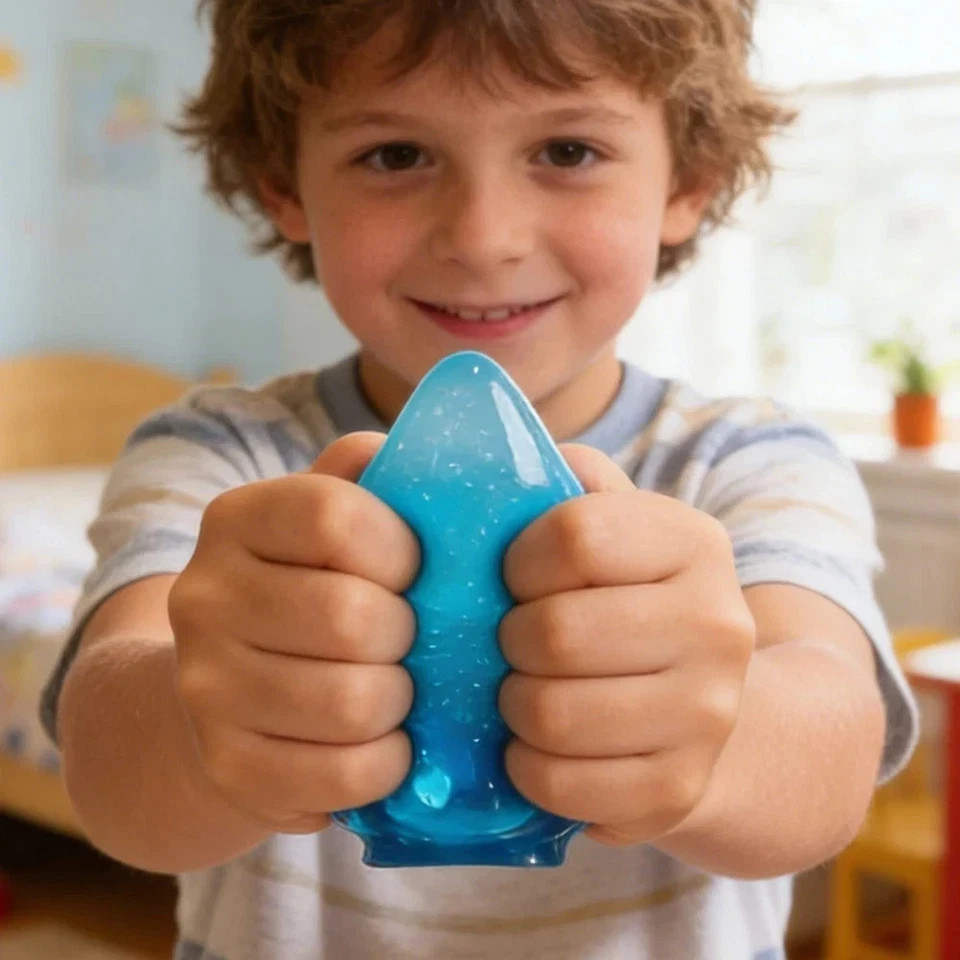 Dream Drop - Sensory Squeeze Toy w/ Drop squishy Smooth Squeeze -Blue ***