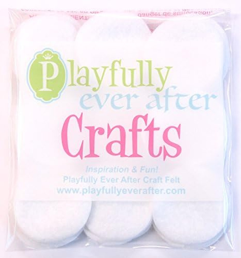 White Craft Felt Circles (2 Inch - 44pc)