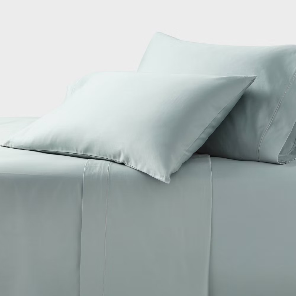 Queen 800 Thread Count 4pc Hotel Collection Sheet Set Single Baratta Light