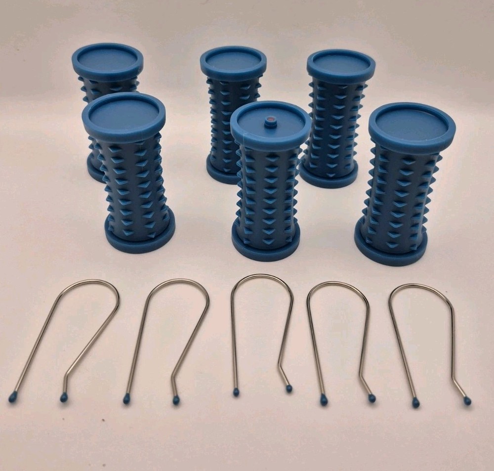 Conair Hot Rollers Curlers HS34X Largest Size 6 Rollers &  5 Clips/Pins