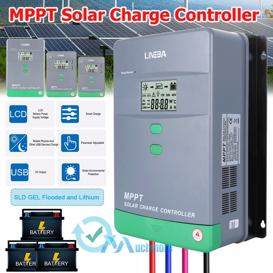 100A MPPT Solar Panel Battery PV Regulator Charge Controller AUTO 12/24/36/48V
