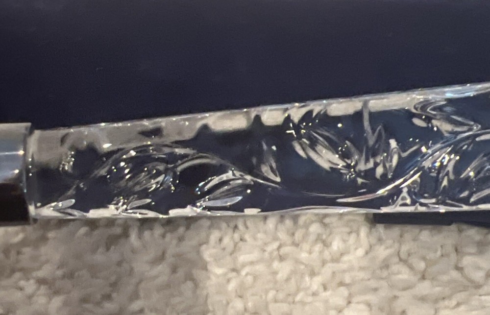 Princess House Stainless Crystal Handle Cake/Pie Server Case Wedding