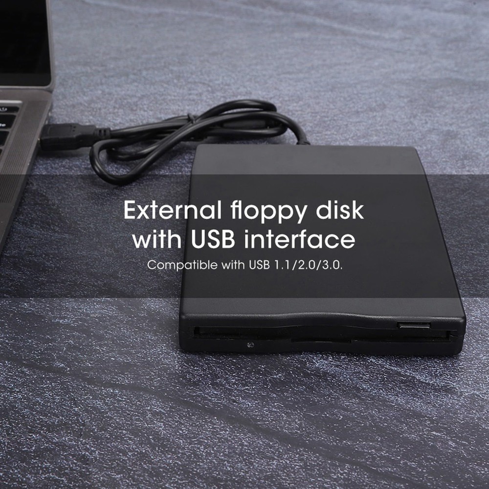 Floppy Disk Reader 3.5 Inches Removable Ultra Thin External Floppy Disk Drive...