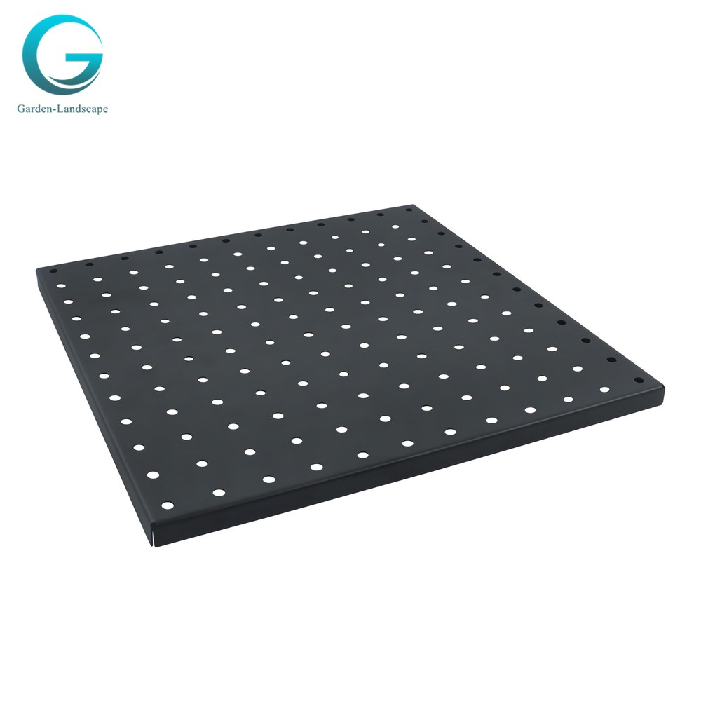 4 Pack Portable Black Metal Pegboards Wall Organizer Panel Storage Hanger Tool
