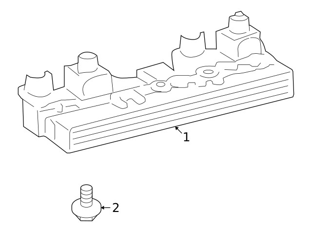 Genuine GM High Mount Lamp 88975728