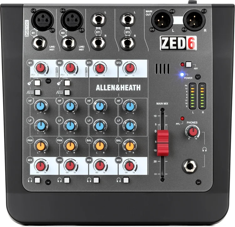 Allen & Heath ZED-6 4-channel Compact Mixer